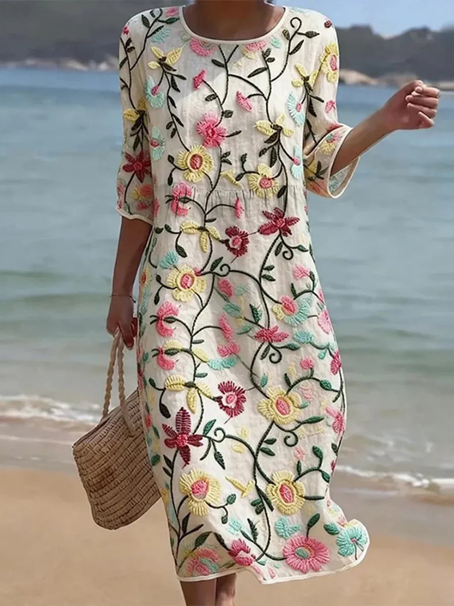 Maisie - Zwiewna Letnia Sukienka w Kwiaty