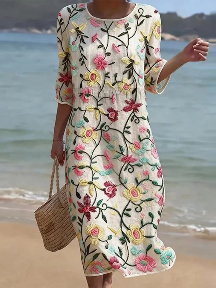 Maisie - Zwiewna Letnia Sukienka w Kwiaty