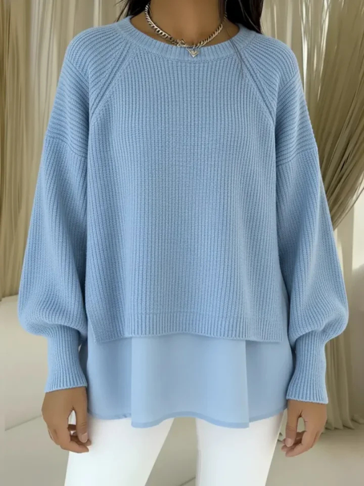 KESTLYN | SWETER Z EFEKTEM WARSTWOWYM