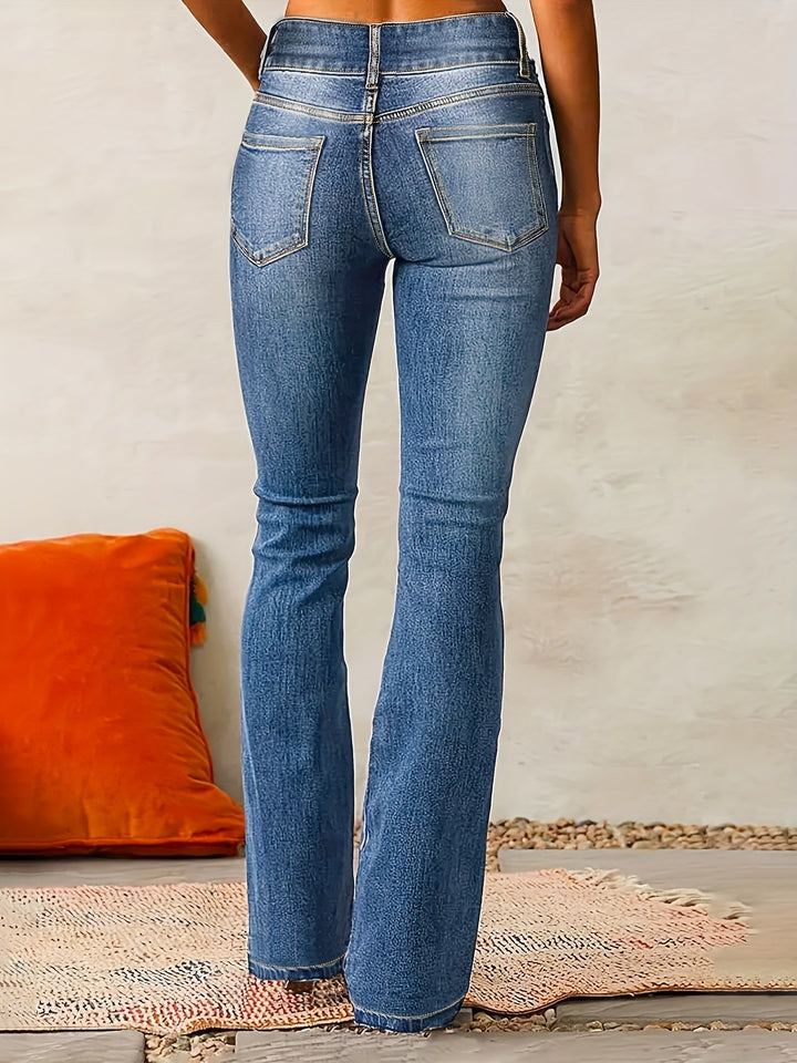Ariane | Jeansy High-Waist Rozszerzane