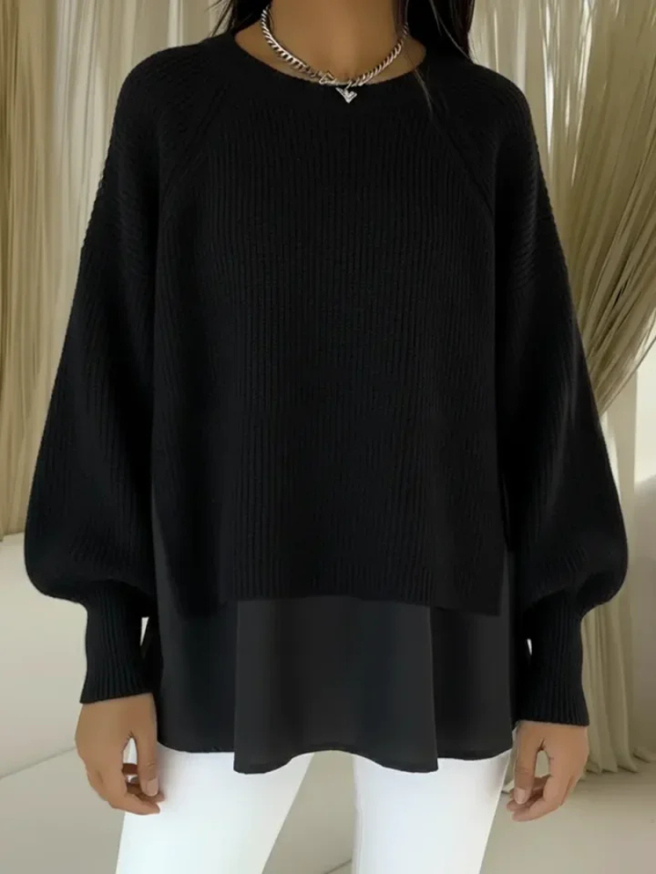 KESTLYN | SWETER Z EFEKTEM WARSTWOWYM