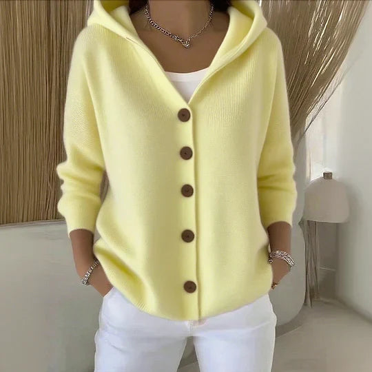 Zoé™ | Soft Hooded Knit Cardigan