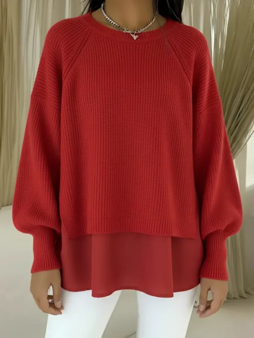 KESTLYN | SWETER Z EFEKTEM WARSTWOWYM