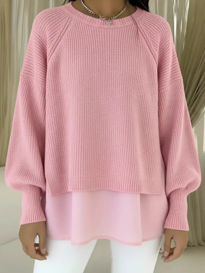 KESTLYN | SWETER Z EFEKTEM WARSTWOWYM