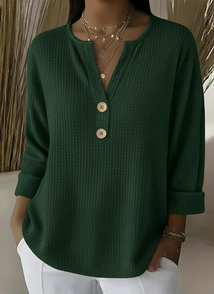 LUCINDA | BLUZKA Z GUZIKAMI HENLEY