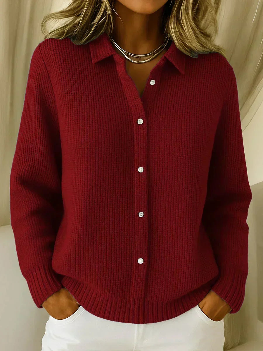 Katrina™ | Textured Button-Knit Cardigan