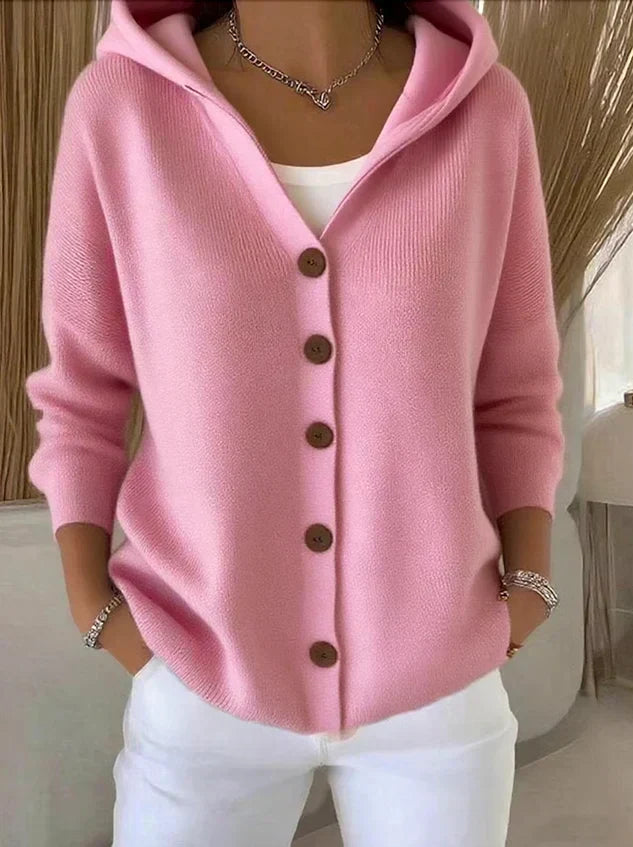 Zoé™ | Soft Hooded Knit Cardigan