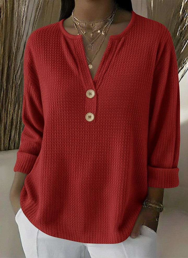 LUCINDA | BLUZKA Z GUZIKAMI HENLEY
