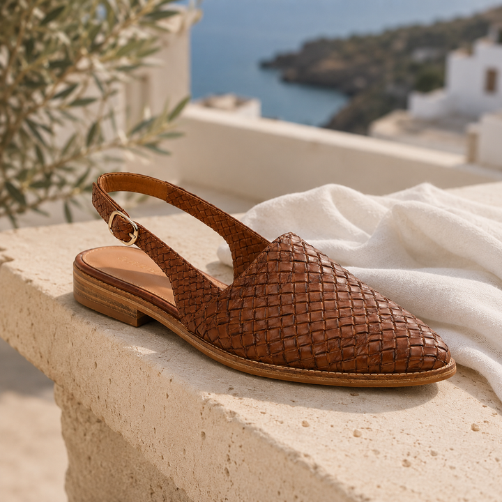 Róisín | Woven Slingback Loafer