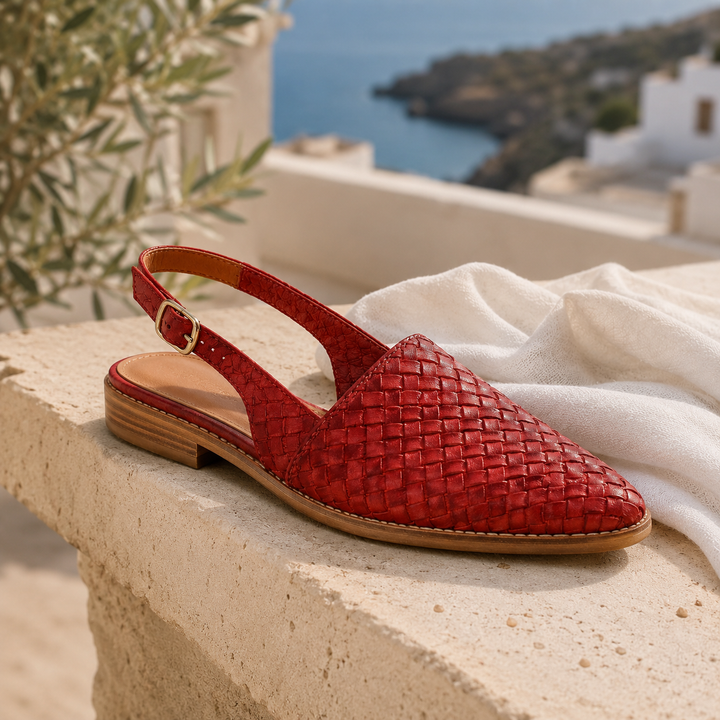 Róisín | Woven Slingback Loafer