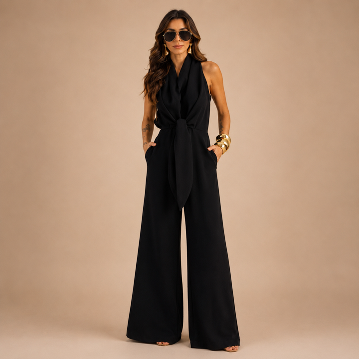 SYLWIA | Elegancki kombinezon maxi