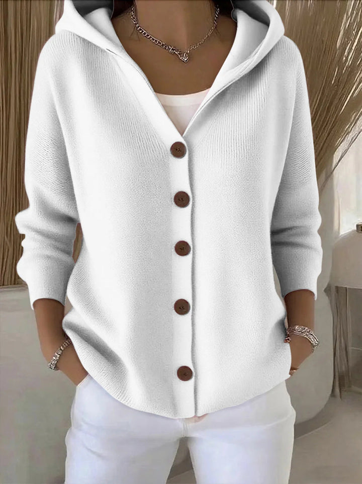 Zoé™ | Soft Hooded Knit Cardigan