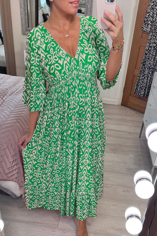 Zara – Casualowa sukienka midi w stylu boho