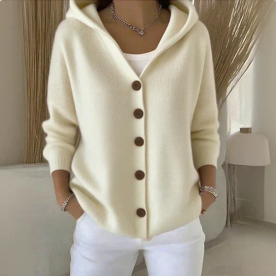 Zoé™ | Soft Hooded Knit Cardigan