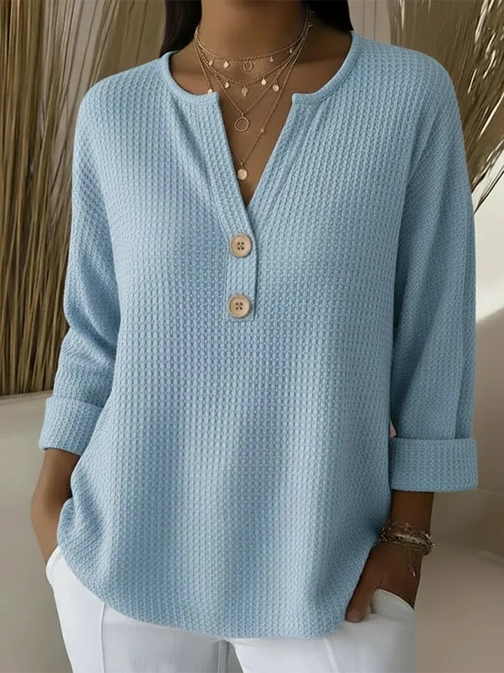 LUCINDA | BLUZKA Z GUZIKAMI HENLEY