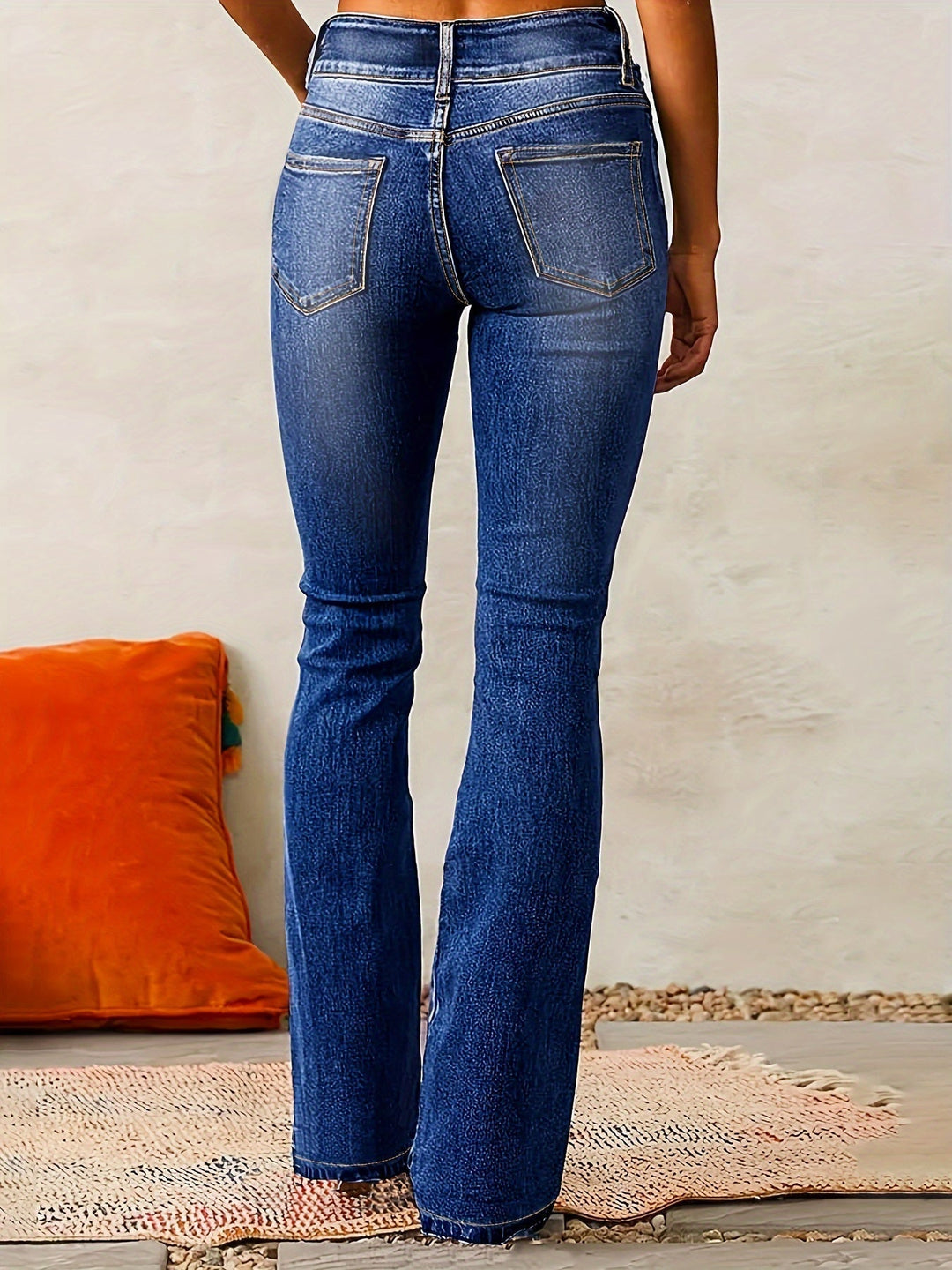 Ariane | Jeansy High-Waist Rozszerzane