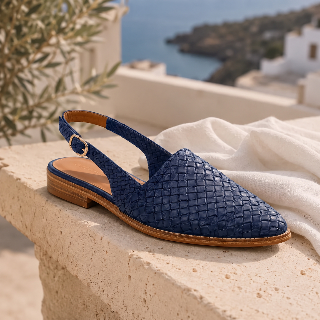 Róisín | Woven Slingback Loafer