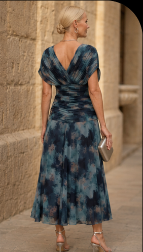 Luna | Elegant Blue Dress