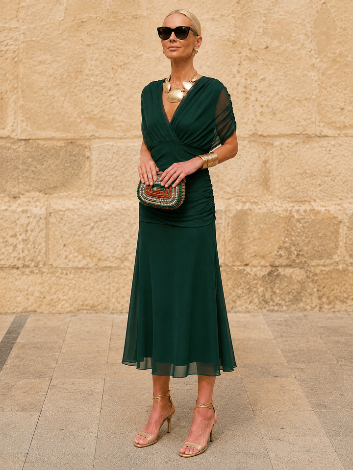 Morgan | Elegant Green Dress