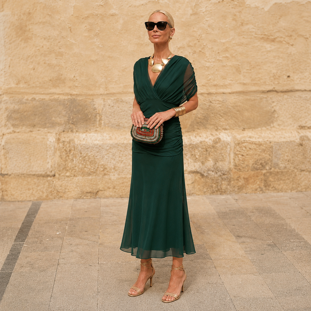 Morgan | Elegant Green Dress