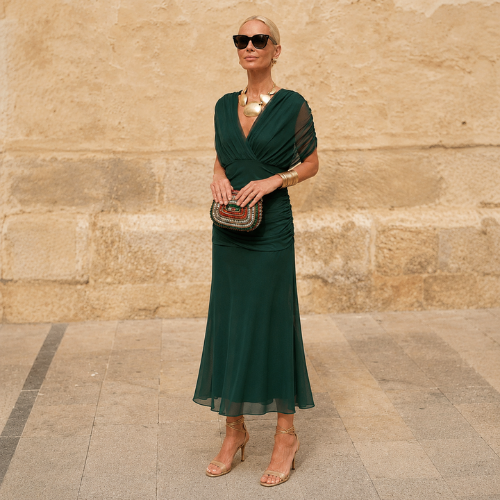 Morgan | Elegant Green Dress