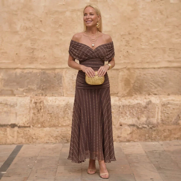 Cecelia | Geometric Flowing Dress
